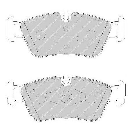 Brake pads kit FERODO code FDB1751