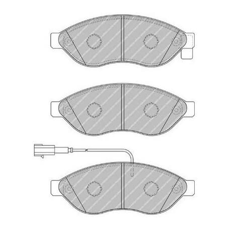 Kit plaquettes de frein FERODO code FVR1924