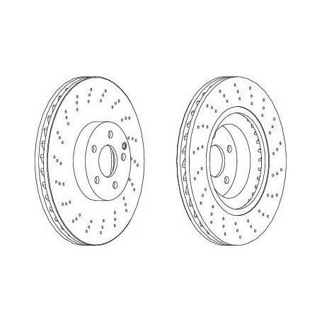 Brake Disc FERODO code DDF1639C