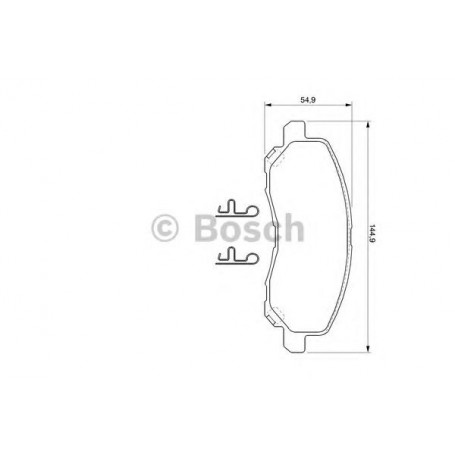 BOSCH brake pads kit code 0986424716