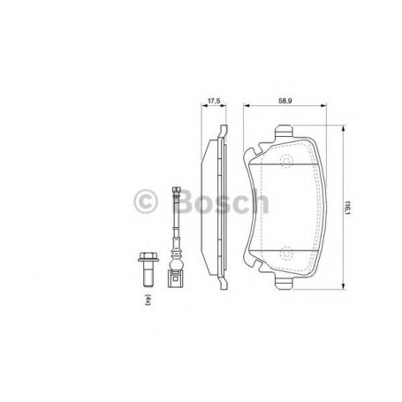 BOSCH Bremsbeläge Kit Code 0986494108