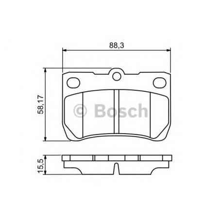BOSCH brake pads kit code 0986494253