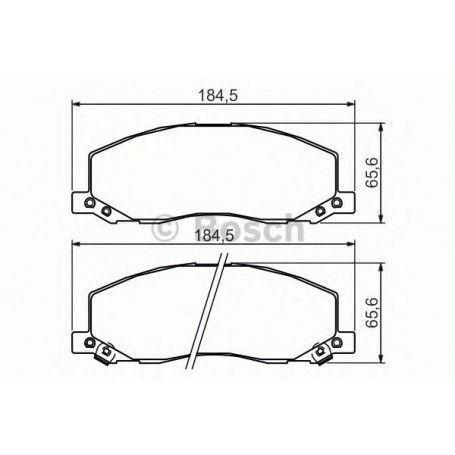 Kit plaquettes de frein BOSCH code 0986494298