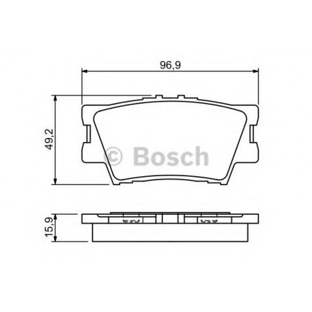 Kit plaquettes de frein BOSCH code 0986494346