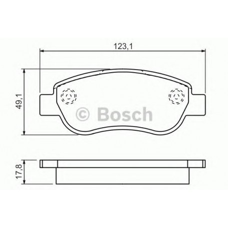 BOSCH brake pads kit code 0986494454