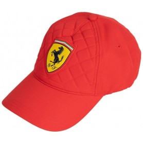 Buy Official Red Cap of the Scuderia Ferrari - Hand-stitched Ferrari emblem auto parts shop online at best price