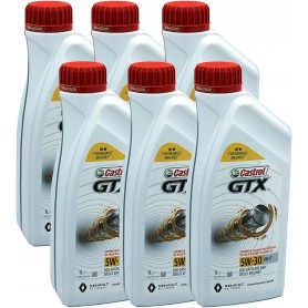 OLIO MOTORE 5W-30 CASTROL GTX RN17 Acea C3 RN17- 6 LITRI Raccomandato Per RENAULT